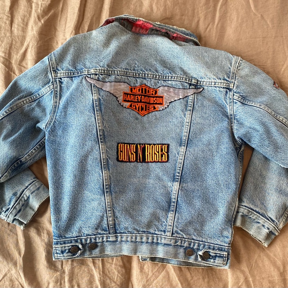 Vintage Levi’s Jean Jacket Sherpa Harley Davidson